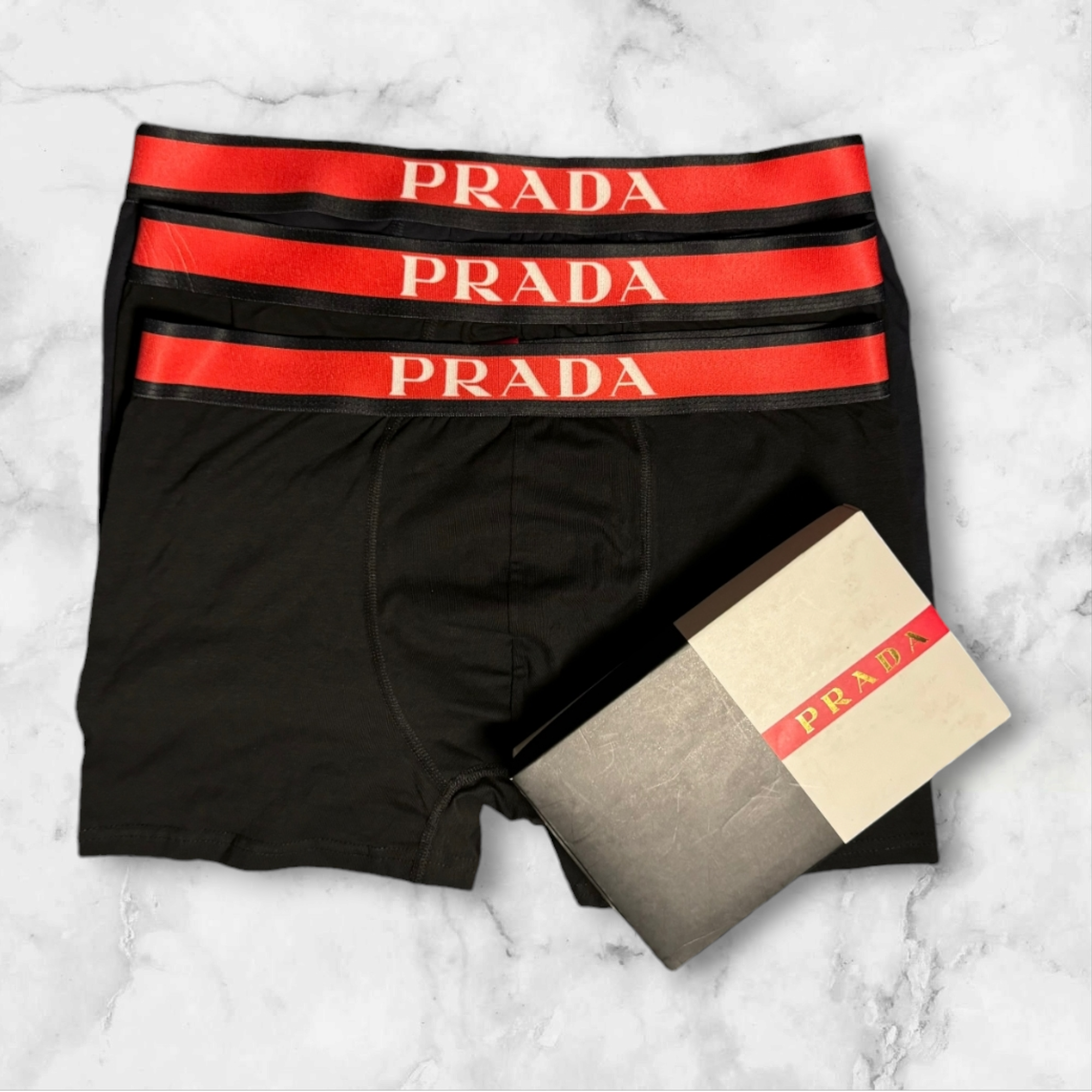 Prada Brand Prada Mens Underwear Re-Nylon Swim Trunks